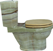 grüne onyx toilette