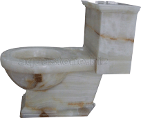Weiße Onyx toilette