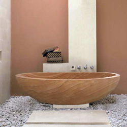 проект для ванной комнаты 01: ванна из песчаника.