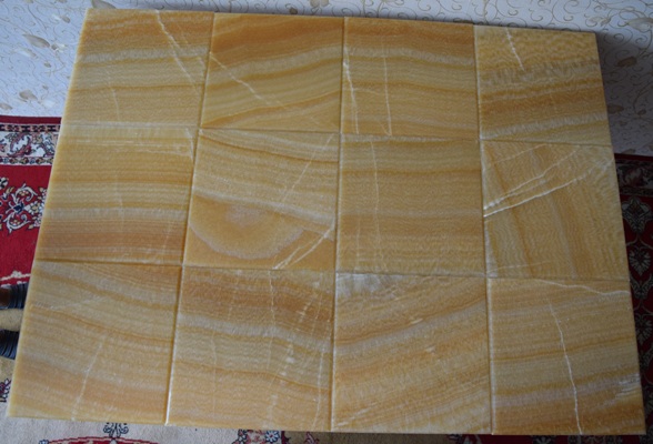 tile made out from honey onyx