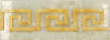 Мозаїчна окантовка з медового і білого онікса