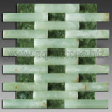 Green onyx arc stone mosaic