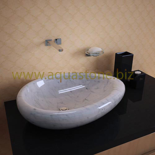 carrara stone sink