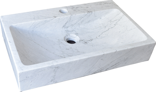carrara marble stone sink