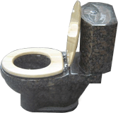 baltic brown stone toilet