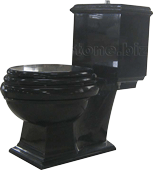 Schwarzer Granit Toilettenschüssel