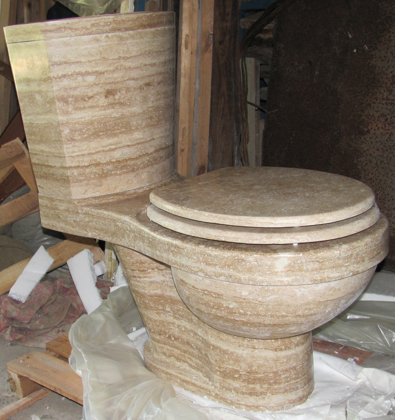 toilet made of natural stone