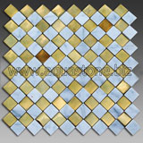 Мозаїка з каррарського мармуру і металу кольору золота